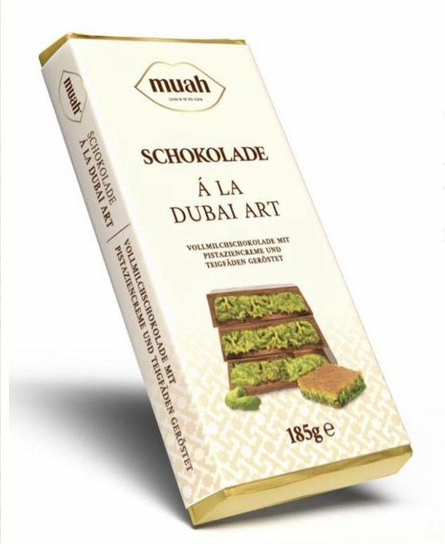 Muah Czekolada Dubajska 185G - Dubai Chocolate Z Pistacjami I Kadayif ...
