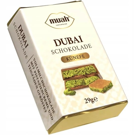 Muah Czekolada Dubajska 29G - Dubai Chocolate Z Pistacjami I Kadayif Inna marka