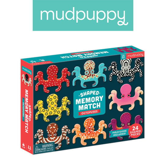 Mudpuppy,  Gra Memory Ośmiornice 24 elementy 3+ Mudpuppy