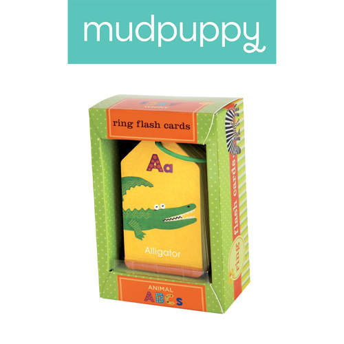 Mudpuppy, karty do nauki alfabetu i literek Fiszki Zwierzęta Mudpuppy
