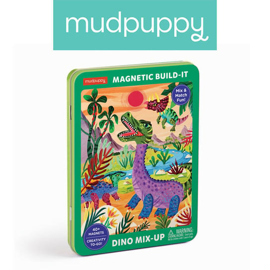 Mudpuppy Magnetyczne konstrukcje Dinozaury 4+ Mudpuppy
