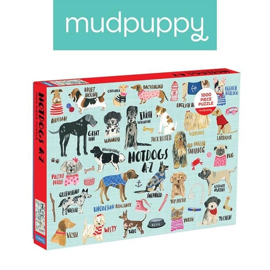 Mudpuppy, puzzle, Hot Dogs, 1000 el. Mudpuppy