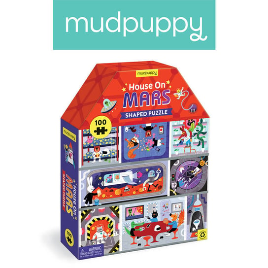 Mudpuppy Puzzle konturowe Dom na Marsie 100 elementów 5+ Mudpuppy