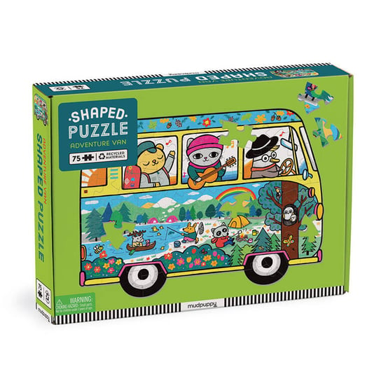 Mudpuppy Puzzle konturowe Van podróżniczy 75 elementów 5+ Mudpuppy