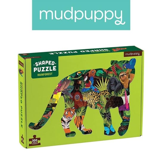 Mudpuppy, puzzle, kształty Las deszczowy, 300 el. Mudpuppy