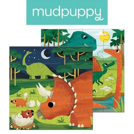 Mudpuppy, puzzle, magnetyczne Dinozaury, 2x20 el. Mudpuppy
