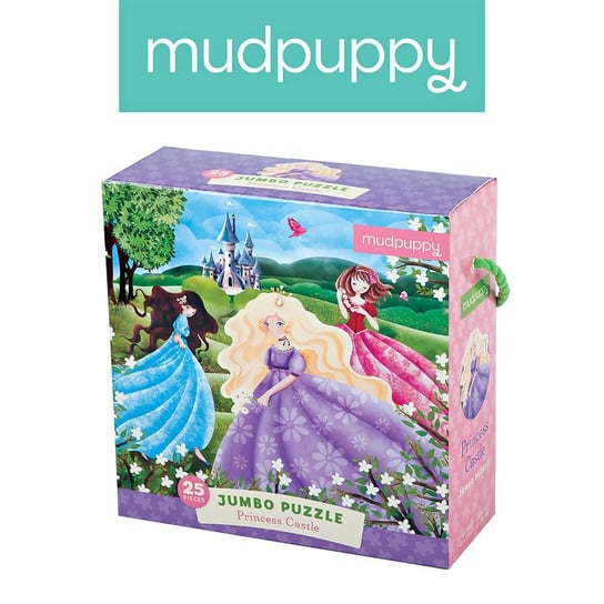 Mudpuppy, puzzle podłogowe Jumbo Zamek księżniczki Mudpuppy