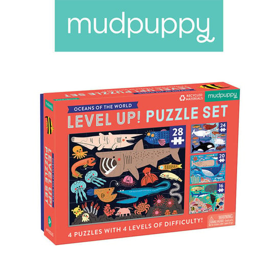 Mudpuppy, puzzle, progresywne Oceany świata, 16/20/24/28 el. Mudpuppy