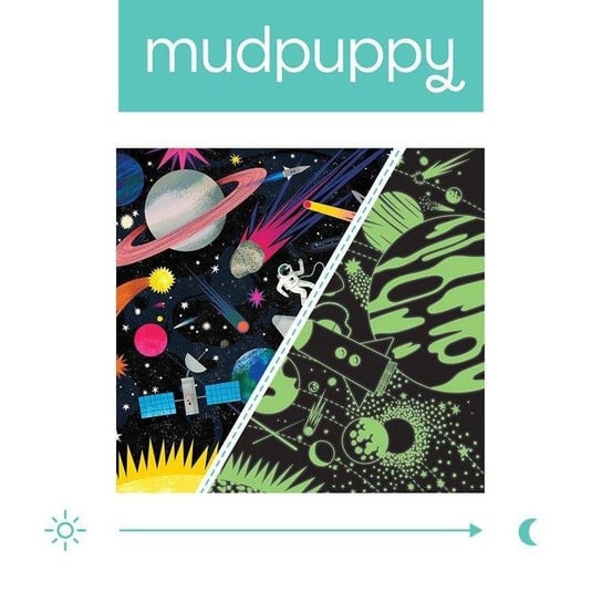 Mudpuppy, puzzle, rodzinne świecące w ciemności Kosmos, 500 el. Mudpuppy