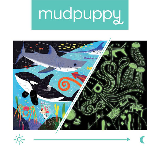 Mudpuppy, puzzle, świecące w ciemności Drapieżniki z oceanów, 100 el. Mudpuppy