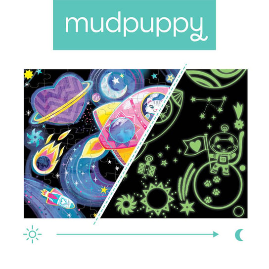 Mudpuppy, Puzzle świecące w ciemności, Kosmiczne marzenia, 100 elementów Mudpuppy