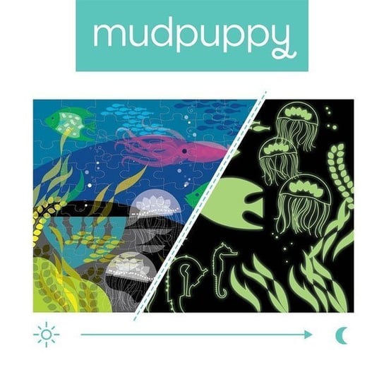 Mudpuppy, puzzle, świecące w ciemności Pod Wod, 100 el. Mudpuppy