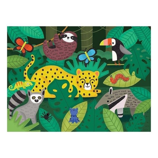 Mudpuppy, puzzle, z miękkimi aplikacjami Tropikalny las, 42 el. Mudpuppy