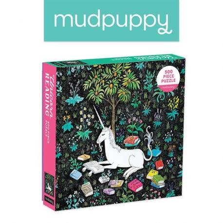 Mudpuppy, puzzle, Zaczytany Jednorożec, 500 el. Mudpuppy