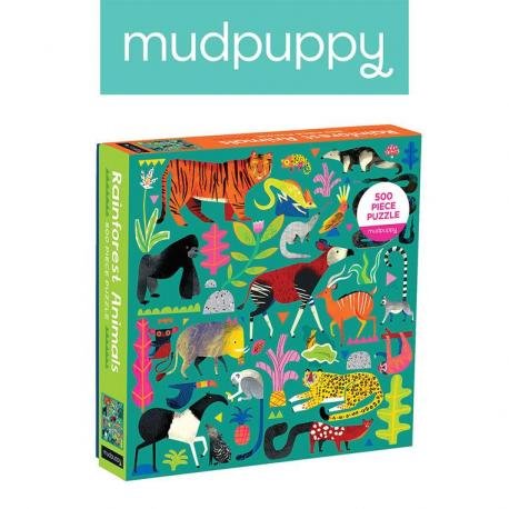 Mudpuppy, puzzle, Zwierzęta z lasu deszczowego, 500 el. Mudpuppy