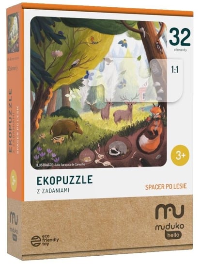Muduko, puzzle, Spacer Po Lesie Muduko, 32 el. MUDUKO