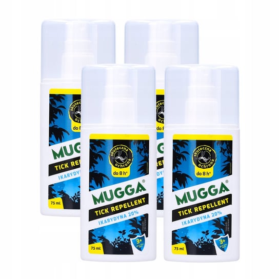 Mugga, Spray Na Komary I Kleszcze Ikarydyna 25% 8H, 4 Szt. Mugga