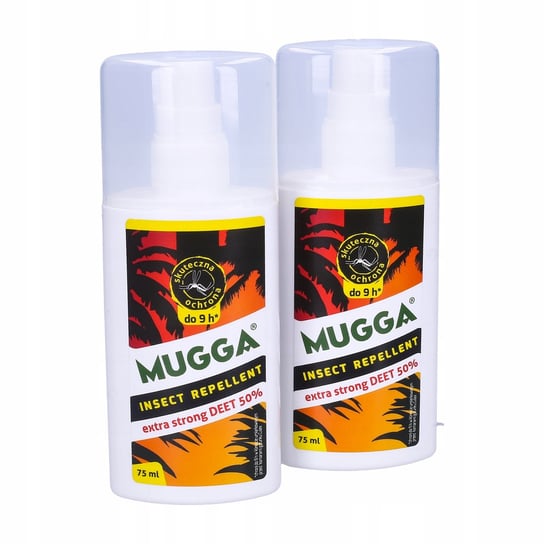 Mugga, Spray Na Komary I Kleszcze Strong 50% Deet, 2X75Ml Mugga