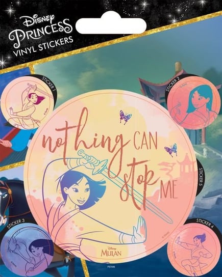 Mulan Nothing Can Stop Me - naklejki 10x12,5 cm Disney
