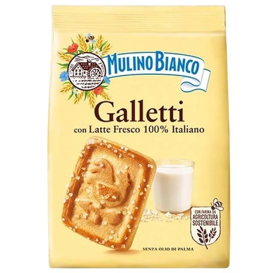 MULINO BIANCO Galletti - Kruche ciastka z cukrem 350g 1 paczka Mulino Bianco