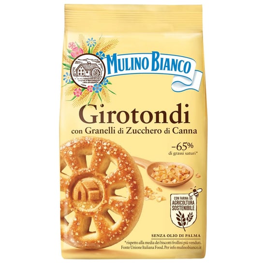 MULINO BIANCO Girotondi - kruche ciastka z cukrem 350g 12 paczek Mulino Bianco