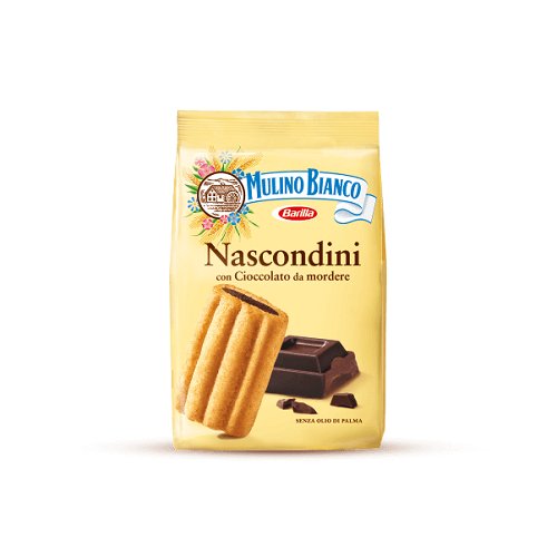 Mulino Bianco Nascondini ciastka nadziewane czekoladą 600 g Mulino Bianco