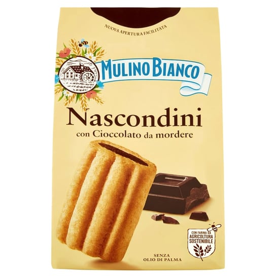 Mulino Bianco Nascondini Włoskie Ciastka Z Nadzieniem Czekoladowym 330G 1 Paczka Mulino Bianco