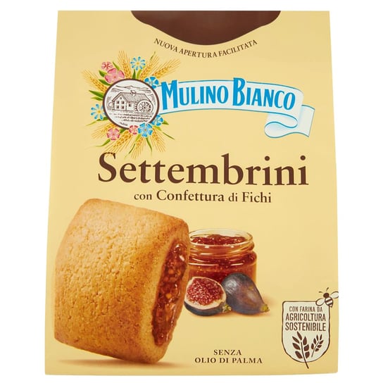 MULINO BIANCO Settembrini - Włoskie, kruche ciastka z konfiturą z figi 300g 1 paczka Mulino Bianco