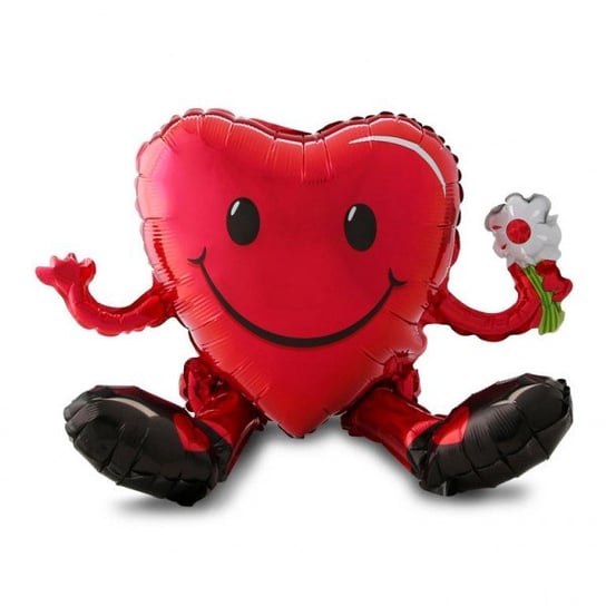 Multi-Balon foliowy serce uśmiechnięte 50x33cm Amscan