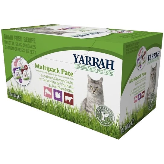 Multipack: Karma dla kota Eko Yarrah pasztet , 8 szt,, Yarrah