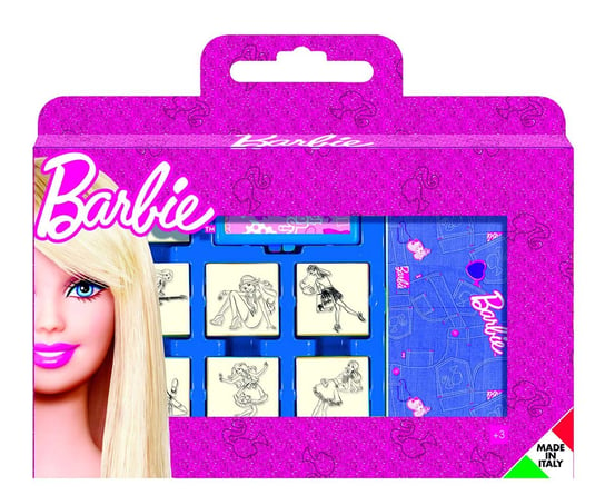 Multiprint, Barbie, zestaw pieczątek w walizce Multiprint
