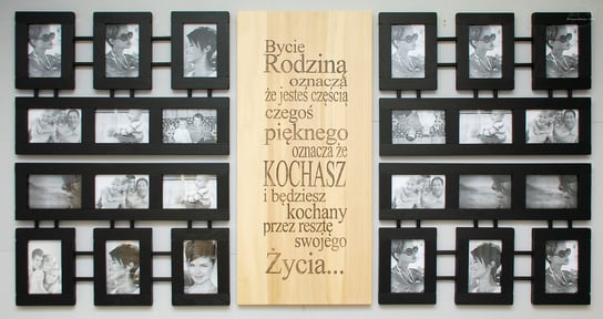 Multirama galeria ścienna drewniane ramki na zdjęcia do powieszenia 10x15cm drewutnia-art
