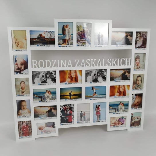 Multirama ramka na zdjęcia Rodzina Nazwisko 30 zdjęć Wajdrew