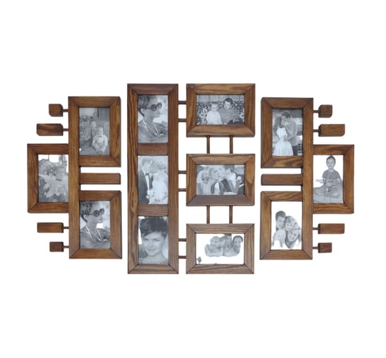 Multirama z drewna Ramka na zdjęcia 10x15cm Orzech włoski drewutnia-art