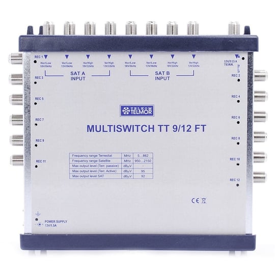 Multiswitch końcowy TT 9/12 FT TELMOR Telmor