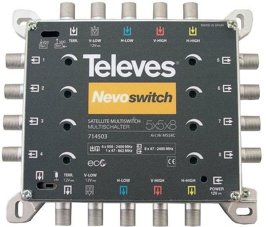 Multiswitch Televes Nevoswitch 5x5x8, ref. 714503 Zamiennik/inny