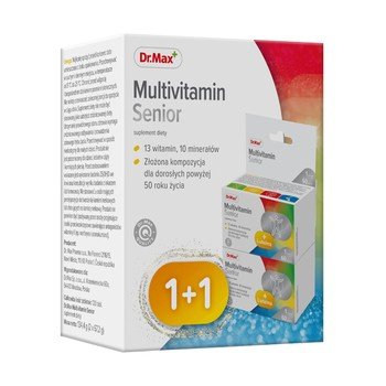 Multivitamin Senior Dr. Max, suplement diety, 60 + 60 tabletek Dr.Max