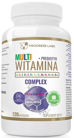 Multiwitamina Complex+ Prebiotyk Progress Labs Suplement diety, 120 Progress Labs