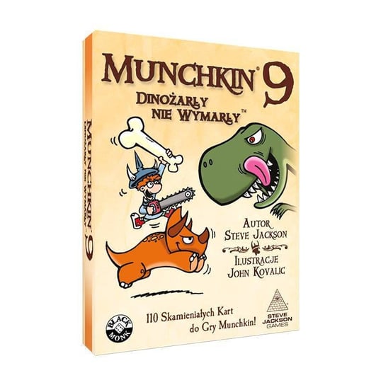 Munchkin 9 Dinożarły Nie Wymarły Dodatek, gra planszowa,Black Monk Black Monk