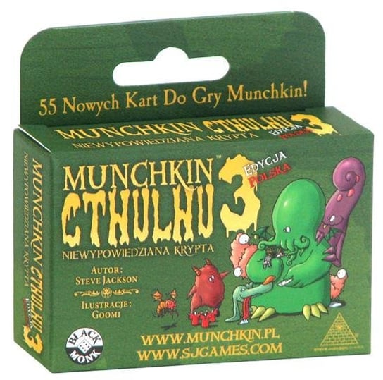 Munchkin Cthulhu 3: Niewypowiedziana krypta, gra karciana, dodatek Munchkin