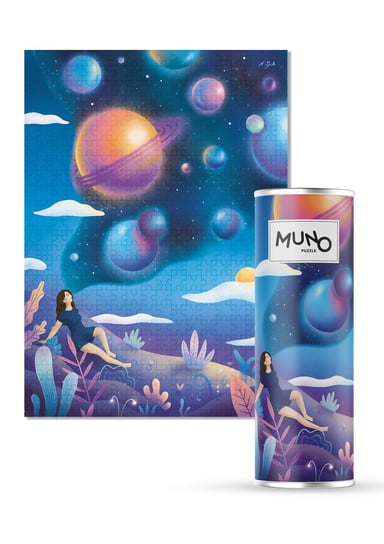 Muno, puzzle, „Cosmic Girl” By Małgorzata Zych, W Ozdobnej Tubie, 1000 el. Muno Puzzle