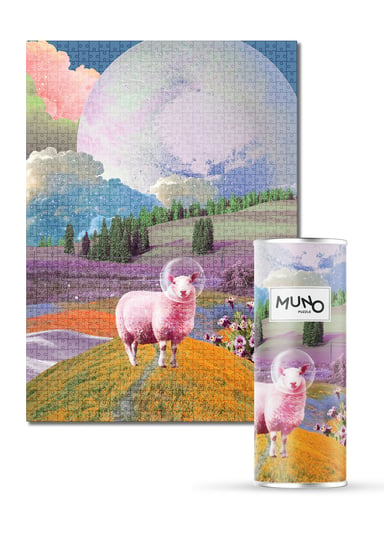 Muno Puzzle "Space Sheep" by Agnieszka Osiecka 1000 el. w ozdobnej tubie Muno Puzzle