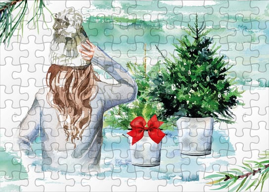 Muno, puzzle, Walking around the Christmas Tree w eco woreczku, 500 el. Muno Puzzle