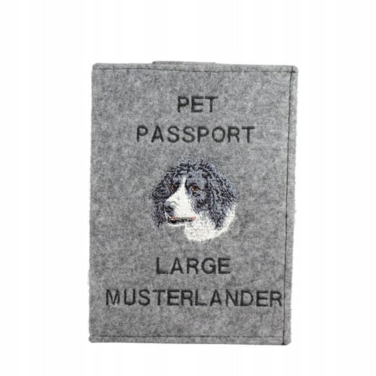Munsterlander Haftowany pokrowiec na paszport Inna marka