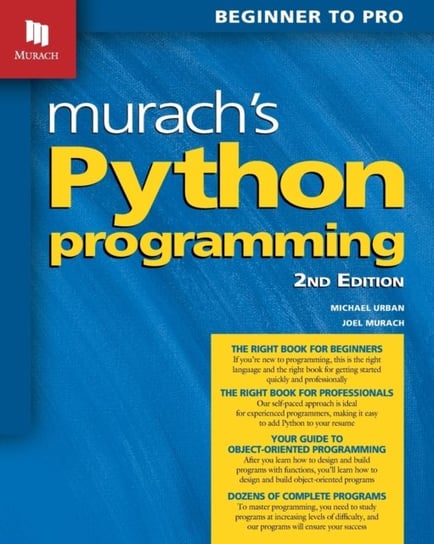 Murachs Python Programming (2nd Edition) Urban Michael, Joel Murach