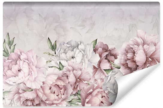 Muralo, Fototapeta 3D, różowe kwiaty, 368x254 cm Muralo