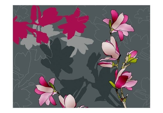 Murando, Fototapeta, Magnolia (różowa), 350x270 cm Murando