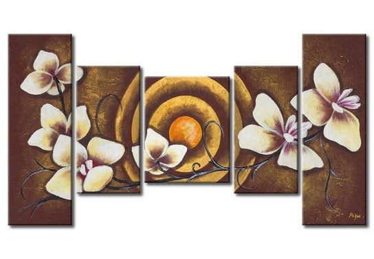 Murando, Obraz, Białe kwiaty, 96x54 cm Murando