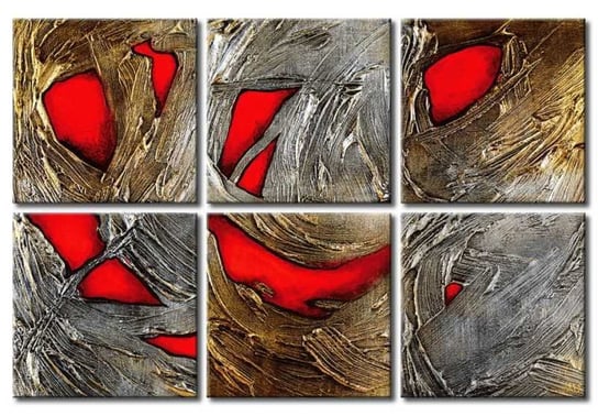 Murando, Obraz, Czerwone ptaki, 87x58 cm Murando