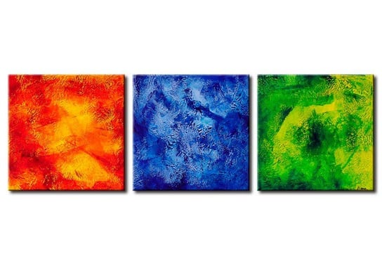 Murando, Obraz, Czerwony-niebieski-zielony, 105x35 cm Murando